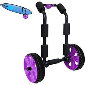 ASMSW Carrello verticale regolabile per tavola da surf con ruote da spiaggia facili da usare, adatto per vari terreni