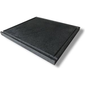 Generico PIETRA LAVICA PER BARBECUE OLLARE GRIGLIA REFRATTARIA 2CM 2 CM TUTTE LE MISURE (60 x 35 cm 02)