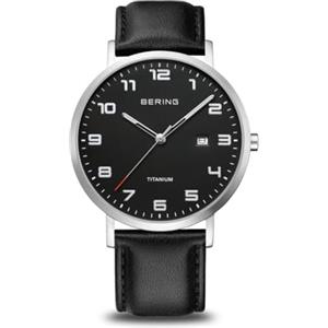 BERING 18640-402 Orologio da Uomo Collezione Titanium, Movimento al Quarzo, in Titanio e Vetro Zaffiro