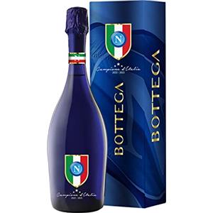 Bottega Prosecco DOC Ufficiale SSC Napoli Edizione Limitata Scudetto Serie A con Astuccio - 750ml (Confezione da 6)