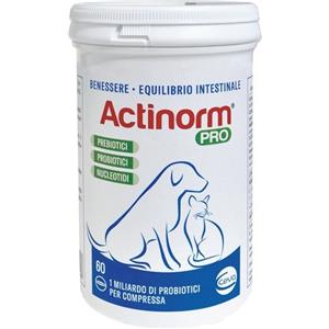 CEVA SALUTE ANIMALE SpA Actinorm Pro 60 Compresse - Integratore Probiotico per il Benessere Digestivo