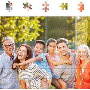 Novalith Puzzle Personalizzato con Foto, Puzzle con 60/120/200/500/1000 pezzi, Stampato in Alta Definizione, Regali per Natale, Matrimonio, Anniversario, Compleanno, Festa della Mamma, per la Famiglia