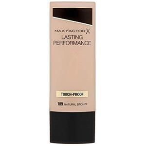 Max Factor - Fondotinta Liquido Lasting Performance - Alta Coprenza, Finish Matte e Lunga Durata - 109 Natural Bronze - 35 ml