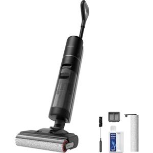 DREAME H12 Pro Ultra Aspirapolvere Lavapavimenti, Lavaggio e Asciugatura Spazzola, Auto-Pulizia con Doppia Rotazione e Raschietto, 16.000 Pa, Pulizia Bordi su Due Lati, Rilevamento e Regolazione Smart