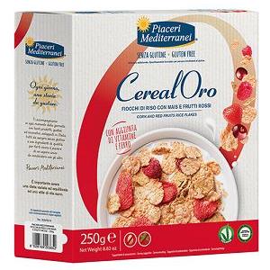 EUROSPITAL SpA Fiocchi di Riso con Mais e Frutti Rossi - 250 g, Ricchi di Vitamine e Fibre