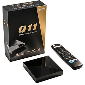 BOXPUT Q11 TV Box Amlogic S905X4 Android 11 TV Box, 4GB RAM 32GB ROM, 2.4G/5G Dual WiFi, Ethernet 1000M, BT4.2 Quad Core Unterstützt 8K Ultra HD Intelligente Android TV Box