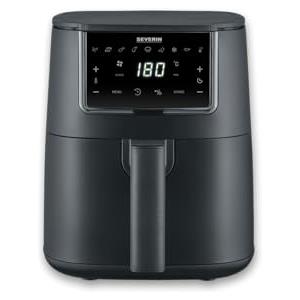 SEVERIN Friggitrice ad Aria FryLight, Friggitrice Senza Olio, Touch Screen, 8 Programmi Automatici, Funzione Mantenimento Calore, Capacità 4 L, 1300 W, Nero - FR 2461