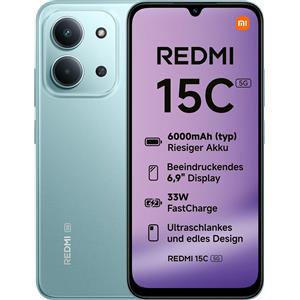 Xiaomi Redmi 15C (128 GB, Verde menta, 6.90