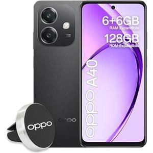 OPPO A40 (128 GB, Nero scintillante, 6.67