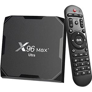 iflip TV Box Android 11 X96 Max Plus Ultra Amlogic S905X4 4GB 64GB 2.4G 5G Dual WiFi BT4.0 Supporto AV1 H.265 8K HDR Media Player