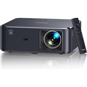 YABER Videoproiettore 4K con audio JBL, YABER Proiettore video supporta Google TV 11.0, WiFi 6 e Bluetooth, videoproiettore portatile 800ANSI, 2 x 10 W Altoparlanti, Full HD 1080P, Auto Focus/Keystone