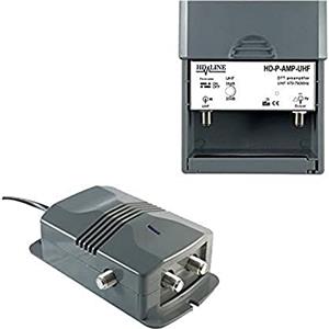 hd-line 2/1 TV amplificatore + alimentatore per antenna terrestre DTT/kit preamplificatore, grigio