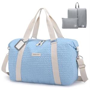 BAGZY Borsa Parto Ospedale Mamma Borsone Neonato Ospedale Borsone da Viaggio 25L Borsoni da Viaggio Impermeabile Borsa Maternità Bagaglio a Mano per Weekend Sportiva Palestra Cabina Uomo Donna Blu