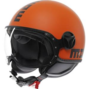MOMO DESIGN CASCO JET FGTR CLASSIC 018 MONO MATT ORANGE/BLACK S