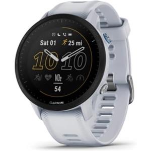 Garmin Forerunner 955 - Smartwatch GPS da corsa, su misura per triatleti, batteria a lunga durata, Whitestone