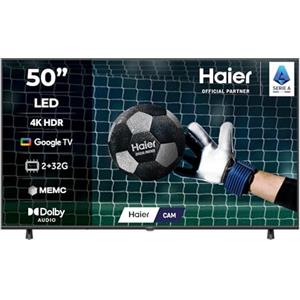 Haier LED 4K UHD H50K85FUX 50" Smart TV, Google TV, Dolby Audio, HDR 10, Google Assistant, Bluetooth 5.1, DBX TV, HDMI 2.1 x 4