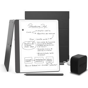 Amazon Kindle Scribe (versione 2024) 32 GB, una cover Amazon Plant e un alimentatore Amazon Powerfast da 9 W