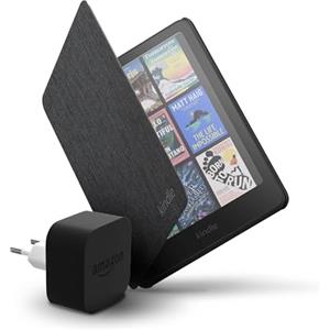 Amazon Kindle Colorsoft 16 GB + custodia in tessuto nera + caricatore da 9 W