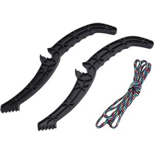 KIXZSAZ Morsetto per snowboard, impugnatura per snowboard con corda, maniglie antiscivolo, offre affidabilità e stabilità durante lo slittino all'aperto, 1