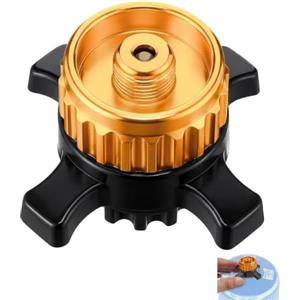 lrgnixs Adattatore per cartucce di gas, compatibile con Campingaz CV Easy Clic su valvola a vite EN417, attacco a gas per fornello da campeggio e all'aperto, 1 pezzo