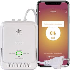 VisorTech allarme: Intelligente. Rivelatore di gas multi., per tutti i gas domestici, WiFi (rilevatore di avviso, rilevatore multiplo, camper)