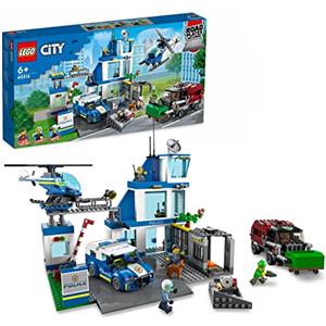 LEGO City Police Stazione di Polizia, Set con Elicottero Giocattolo, Macchina e Camion della Spazzatura, Giochi per Bambini, Bambine, Ragazzi e Ragazze da 6 Anni in su, Idee Regalo 60316