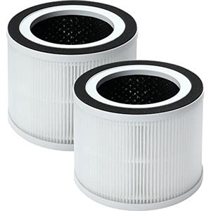 GoKBNY Confezione da 2 filtri di ricambio H06 True HEPA, compatibili con purificatore HIMOX H06/Afloia Gala/Compass Home Small Room Purifier, filtri HEPA 3 in 1