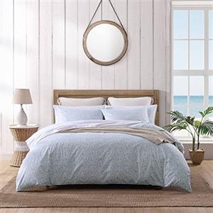 Tommy Bahama - Set copripiumino king size, reversibile, in cotone, con federe abbinate, decorazione per la casa costiera (Koya Bay Blue, king size)