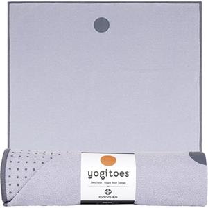 Manduka Yogitoes - Asciugamano per tappetino da yoga, leggero, ad asciugatura rapida, in microfibra, con tecnologia antiscivolo, per hot yoga, Vinyasa e Power, 180 cm, colore: lavanda