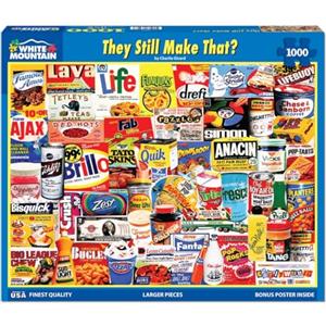 White Mountain Puzzle - They Still Make That? - Puzzle da 1000 pezzi per adulti e bambini, divertente attività in famiglia, 61 x 76,2 cm