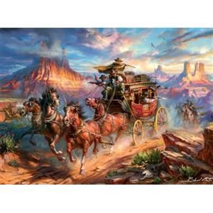 Buffalo Games - Blend COTA - Wild Wild West - Puzzle da 1000 pezzi per adulti - Puzzle impegnativo perfetto per serate di gioco - Dimensioni finite è