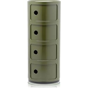 Kartell Componibili Contenitore Verde con 4 Cassetti in ABS - Design Iconico di Anna Castelli Ferrieri