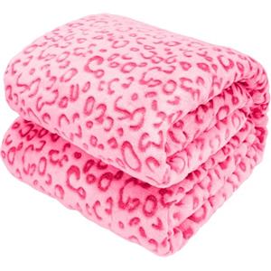 SEEGU Coperta calda rosa morbido pile coperte tiro coperte per letto