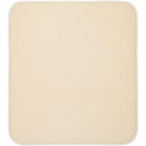 InterDesign iDesign iDry Tappetino lavello, Grande e spesso tappetino cucina in poliestere e microfibra per asciugatura delle stoviglie, beige frumento/avorio