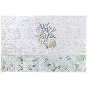 Avanti Linens - Tappetino da bagno, tappeto da bagno in cotone, decorazione per la casa ispirata al mare (collezione Coastal Terrazo, 50,8 x 76,2 cm)