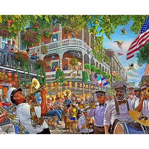 Vermont Christmas Company New Orleans - Puzzle da 1000 pezzi, completamente ad incastro e dalla forma casuale, misura grande, 76,2 x 61 cm