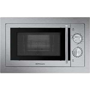 Orbegozo MIG 2033, Microonde, 800 W, grill da 1000 W, 9 livelli operativi, capacità 20 litri, programma di scongelamento, timer manuale 30 minuti, incasso, acciaio inossidabile