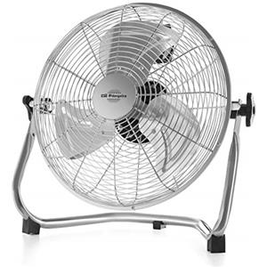 Orbegozo PW 1332, ventilatore da pavimento, 3 velocità, 45 W, 3 pale in metallo da 30 cm, inclinazione regolabile, maniglia per il trasporto, griglia di sicurezza, colore grigio