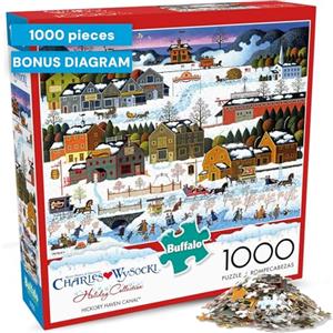 Buffalo Games - Charles Wysocki - Hickory Haven Canal - Puzzle da 1000 pezzi per adulti - Puzzle impegnativo perfetto per serate di gioco - Dimensioni finite 26,75 x 19,75