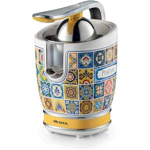 Ariete 413, Spremiagrumi Positano, Spremiagrumi Elettrico con Leva Professionale, 2 Coni per Frutti Grandi e Piccoli, Beccuccio Salvagoccia, Motore Silenzioso, Spremitura Professionale, Corpo in Metal
