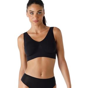 Lovable Reggiseno Senza Ferretto Invisibile | Brassière, Top Sportivo, Sport Yoga in Microfibra Senza Cuciture | Seamless | Active Comfort Donna, Nero, 6/XXL
