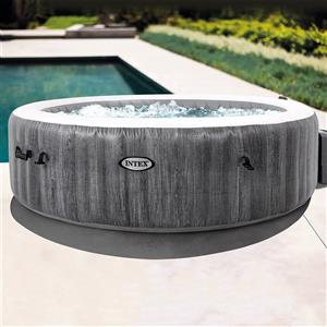 INTEX Pure Spa 6 Posti con Pompa, Riscaldatore, Purificazione Acqua,2 Poggia Testa,Led Multi Color