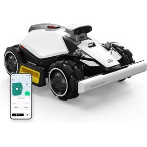 MAMMOTION LUBA mini 2 AWD 1000 Robot Tagliaerba Senza Filo Perimetrale, Visione AI Tri-Camera e Posizionamento NetRTK, Mappatura Automatica, DropMow, Pendenza 80%, Altezza di Taglio 20-65mm