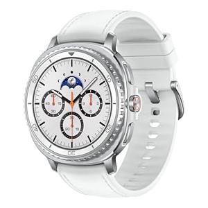 Samsung Orologio intelligente Galaxy Watch8 classico, 46 mm, bianco, Bluetooth (versione CAD e garanzia) - Assistente AI (Gemini), Allenamento del sonno, Monitoraggio fitness