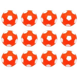 Tsophreniq Palline da calcio balilla ufficiali da 28 mm, 12 pezzi, palline da biliardino per la casa, accessori per giochi di balilla, accessori di ricambio
