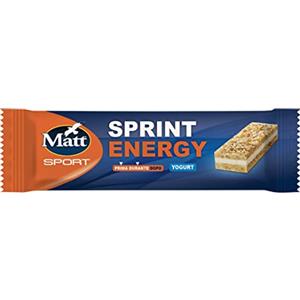 Matt Sport - Energy Sprint Yogurt - Barretta Proteica, Energetica e Tonificante con Cereali (Confezione da 6)