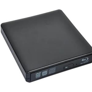 DRAUXI Masterizzatore Blu-Ray USB 3.0 DVD ottico esterno Lettori 3D Lettore di scrittura Veloce e conveniente(Noir,Playback)