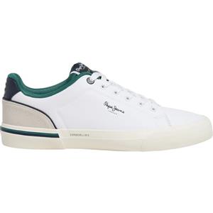 Pepe Jeans Kenton Campus M, Sneak Uomo, Bianco Sporco, 42 EU