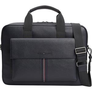 Tommy Hilfiger Uomo Borsa Laptop Central con Tracolla Rimovibile, Blu (Space Blue), Taglia Unica