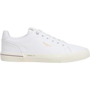 Pepe Jeans London Kenton One M Sneakers in Pelle a vestibilità Regolare per Uomo, Lavaggio Blu